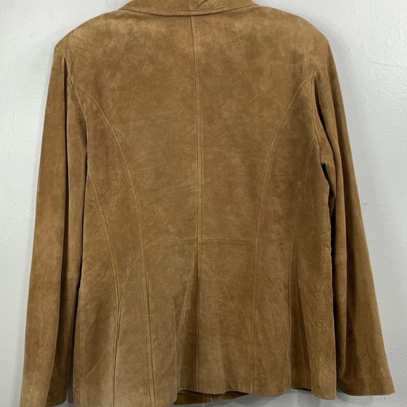 St. John’s bay suede zipper tan jacket - Picture 5 of 6